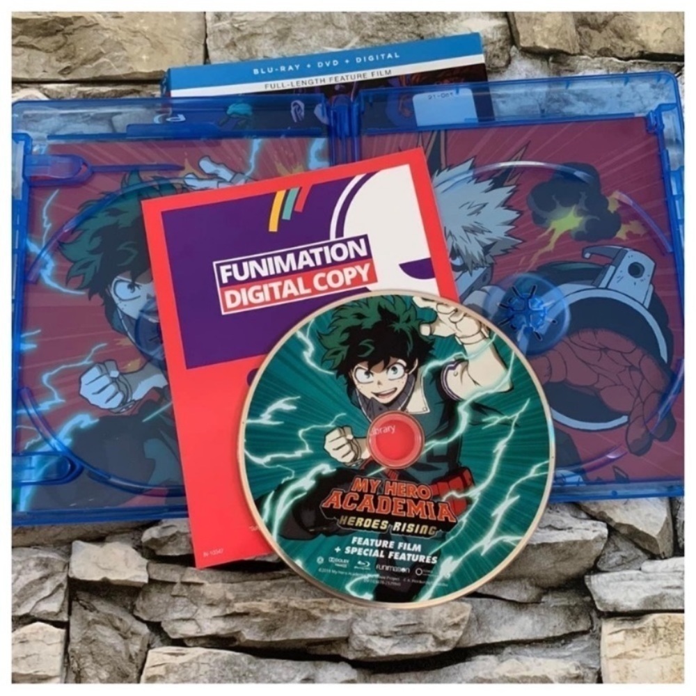 New My Hero Academia: Heroes Rising Blu-Ray Disc & Digital Copy Movie Artwork
